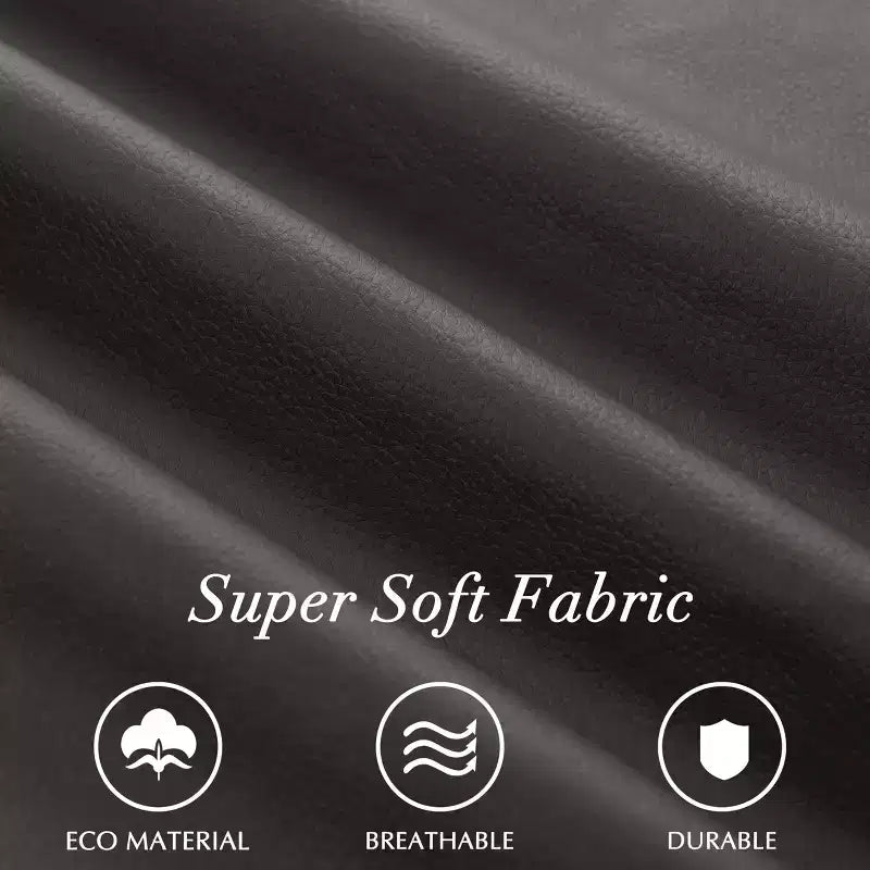 Subrtex Leather Anchor Sedie da pranzo per interni borchiate, set da 2, sedie moderne per la casa di metà secolo