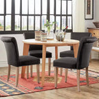 Subrtex Leather Anchor Sedie da pranzo per interni borchiate, set da 2, sedie moderne per la casa di metà secolo