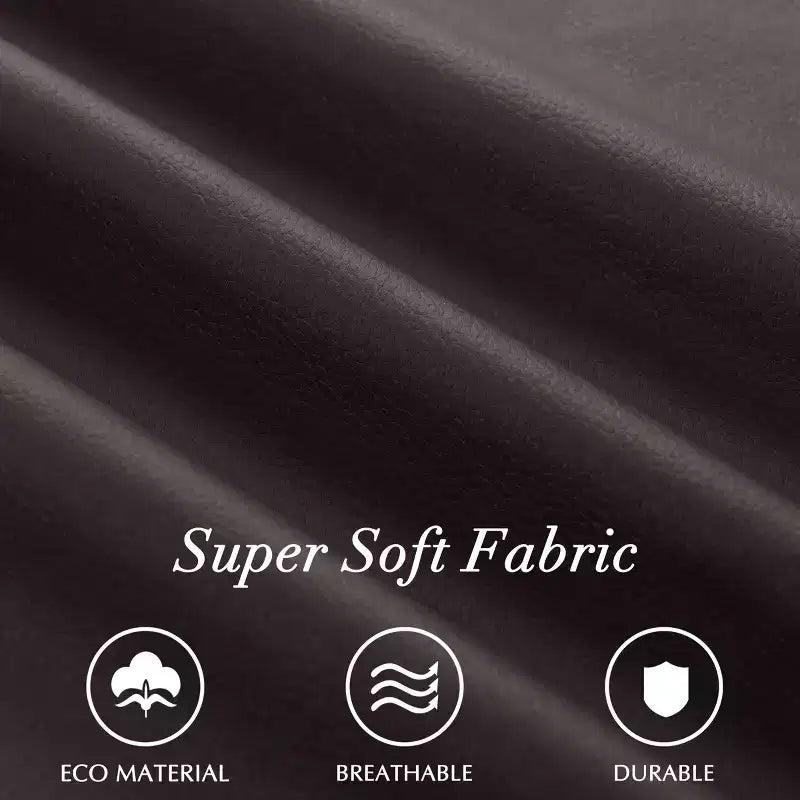 Subrtex Leather Anchor Sedie da pranzo per interni borchiate, set da 2, sedie moderne per la casa di metà secolo