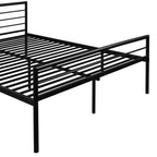 Letto a Castello in Metallo Whisen Twin Over Full con Scrivania e Scala