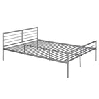 Letto a Castello in Metallo Whisen Twin Over Full con Scrivania e Scala
