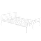 Letto a Castello in Metallo Whisen Twin Over Full con Scrivania e Scala