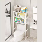 Scaffale portaoggetti sopra il WC, portaoggetti da bagno a 3 ripiani sopra il WC, scaffali da bagno salvaspazio indipendenti sopra il WC per bagno e toilette