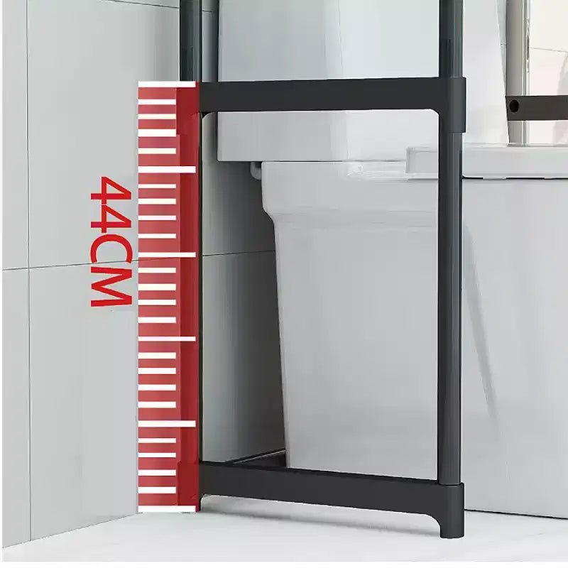 Scaffale portaoggetti sopra il WC, portaoggetti da bagno a 3 ripiani sopra il WC, scaffali da bagno salvaspazio indipendenti sopra il WC per bagno e toilette