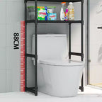 Scaffale portaoggetti sopra il WC, portaoggetti da bagno a 3 ripiani sopra il WC, scaffali da bagno salvaspazio indipendenti sopra il WC per bagno e toilette