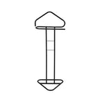 Kings Brand Furniture Kalblins Servetto Appendiabiti in Metallo, Appendiabiti, Organizzatore di Vestiti, Gruccia per Giacche