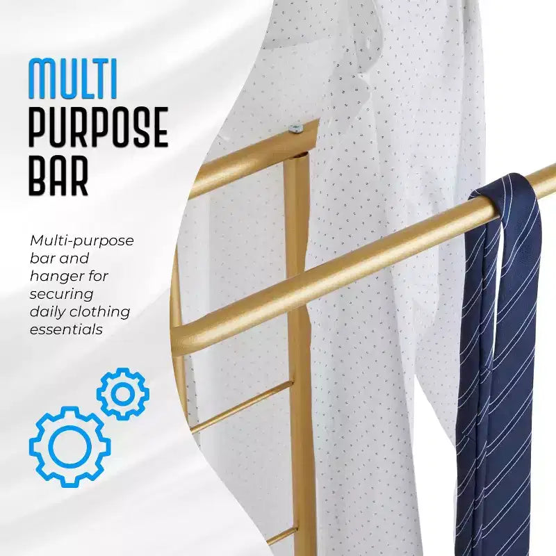 Kings Brand Furniture Kalblins Servetto Appendiabiti in Metallo, Appendiabiti, Organizzatore di Vestiti, Gruccia per Giacche
