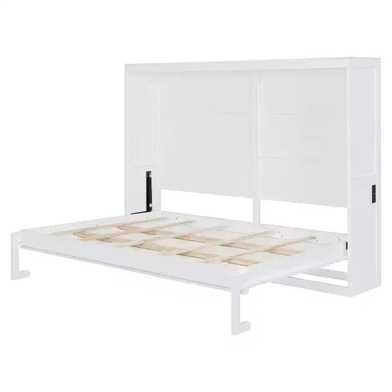 Letto a scomparsa Whisen Modern Design con stazione di ricarica USB