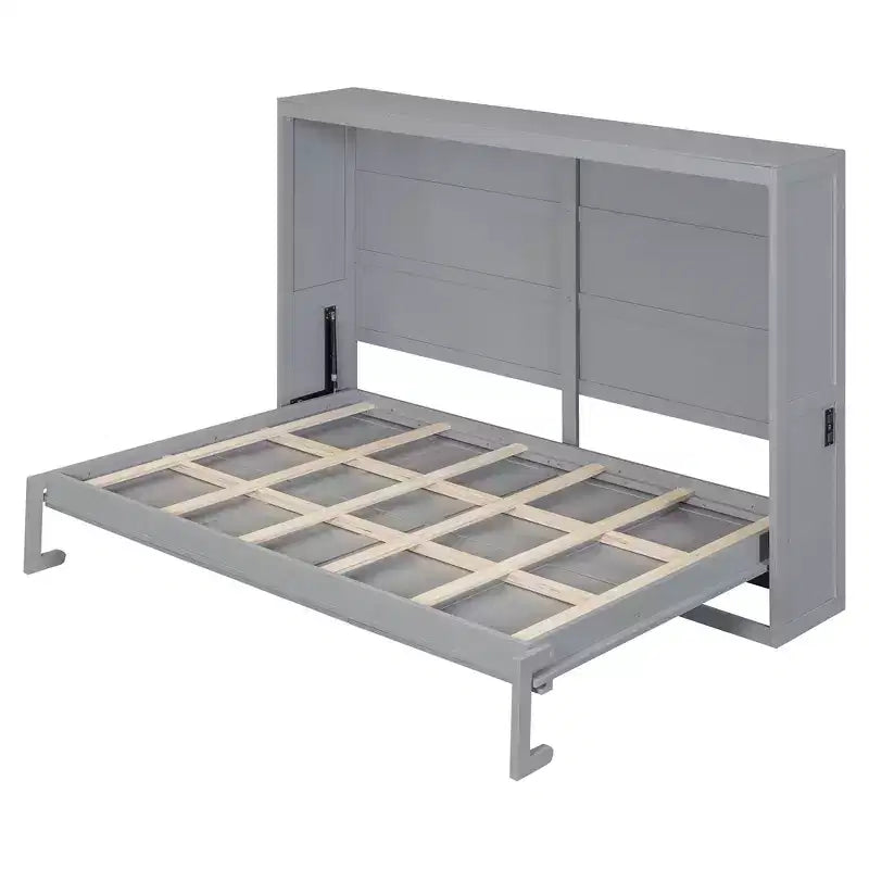 Letto a scomparsa Whisen Modern Design con stazione di ricarica USB