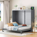 Whisen Modern Design Murphy Bed Wall Bed with USB Charging Station