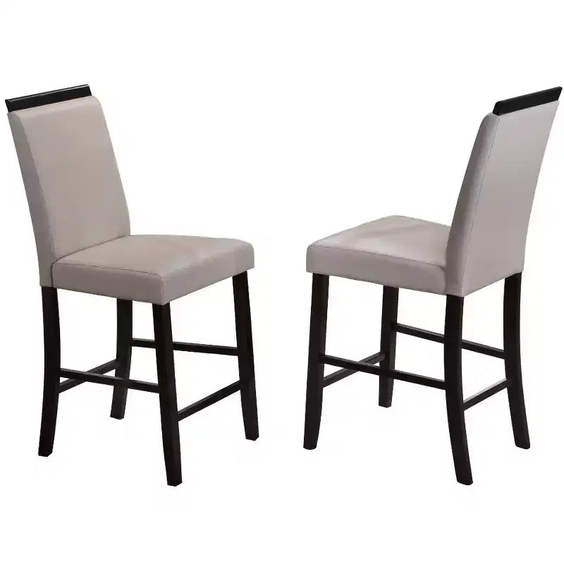Kings Brand Furniture Arecibo Furniture Counter Parsons Dining Chairs, Set of 2