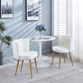 Versatile 2-Pack Iron-Legged Dining Chairs with Cushioned Seats for Any Room