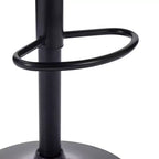 Sgabelli da bar VECELO Set da 2, Sgabelli da bar regolabili in altezza con schienale e braccioli, Sedie da bar girevoli, Sgabelli da cucina in pelle PU, Nero/Bianco
