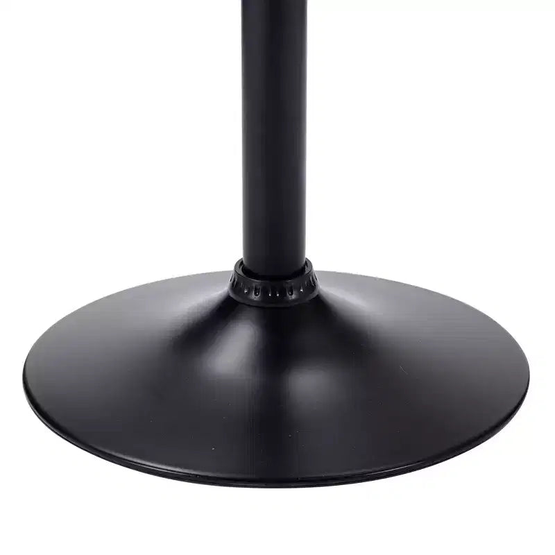 Sgabelli da bar VECELO Set da 2, Sgabelli da bar regolabili in altezza con schienale e braccioli, Sedie da bar girevoli, Sgabelli da cucina in pelle PU, Nero/Bianco