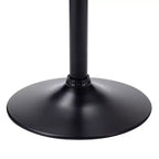 Sgabelli da bar VECELO Set da 2, Sgabelli da bar regolabili in altezza con schienale e braccioli, Sedie da bar girevoli, Sgabelli da cucina in pelle PU, Nero/Bianco