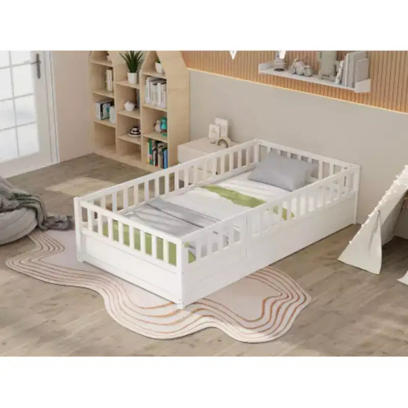 Letto Singolo Compatto con Caratteristiche di Alta Sicurezza Integrate e Porta