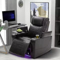 Whisen 35.8L x 37.8W x 42.1H Electric Power Lift Recliner with USB Charging Port, 2 Cup Holders and 360 Swivel Tray Table