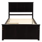 Letto a piattaforma singolo Whisen Modern Wood