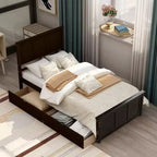 Letto a piattaforma singolo Whisen Modern Wood