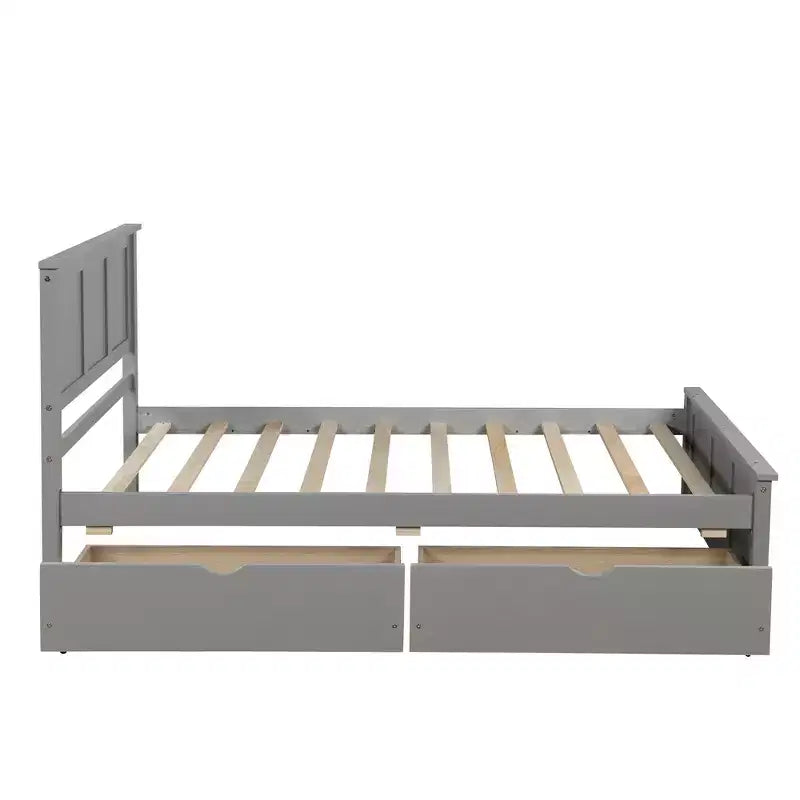 Letto a piattaforma singolo Whisen Modern Wood