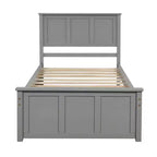 Letto a piattaforma singolo Whisen Modern Wood