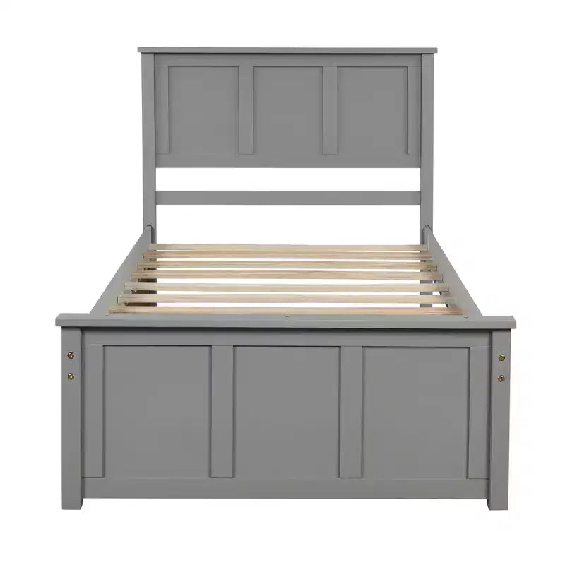 Letto a piattaforma singolo Whisen Modern Wood