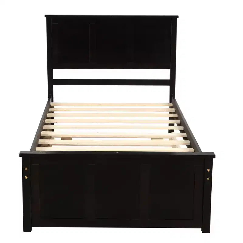 Letto a piattaforma singolo Whisen Modern Wood