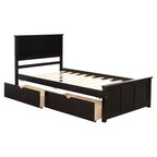 Letto a piattaforma singolo Whisen Modern Wood