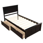 Letto a piattaforma singolo Whisen Modern Wood
