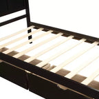 Letto a piattaforma singolo Whisen Modern Wood