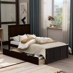 Whisen Modern Wood Twin Size Platform Bed