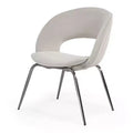 Velvet Dining Chair 1 PC, Off-White