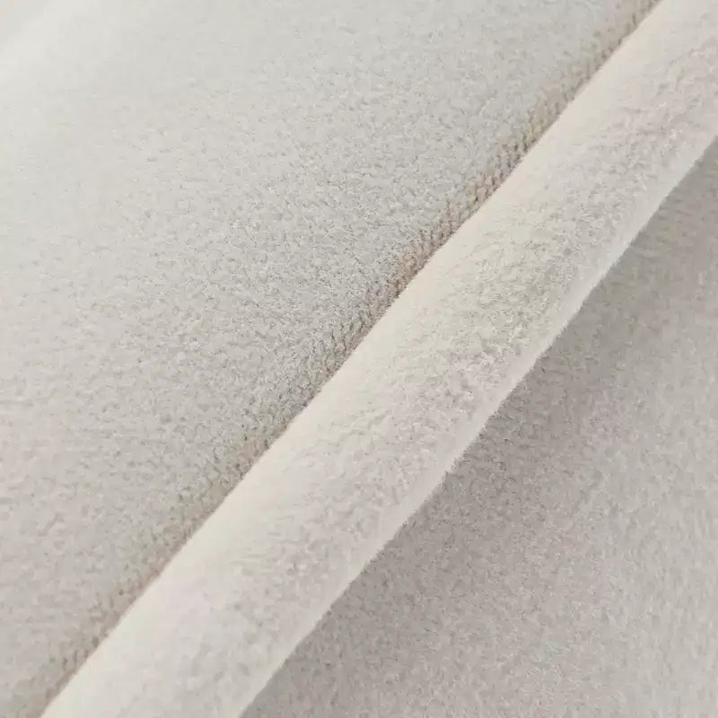 Sedia da pranzo in velluto 1 pz, bianco sporco