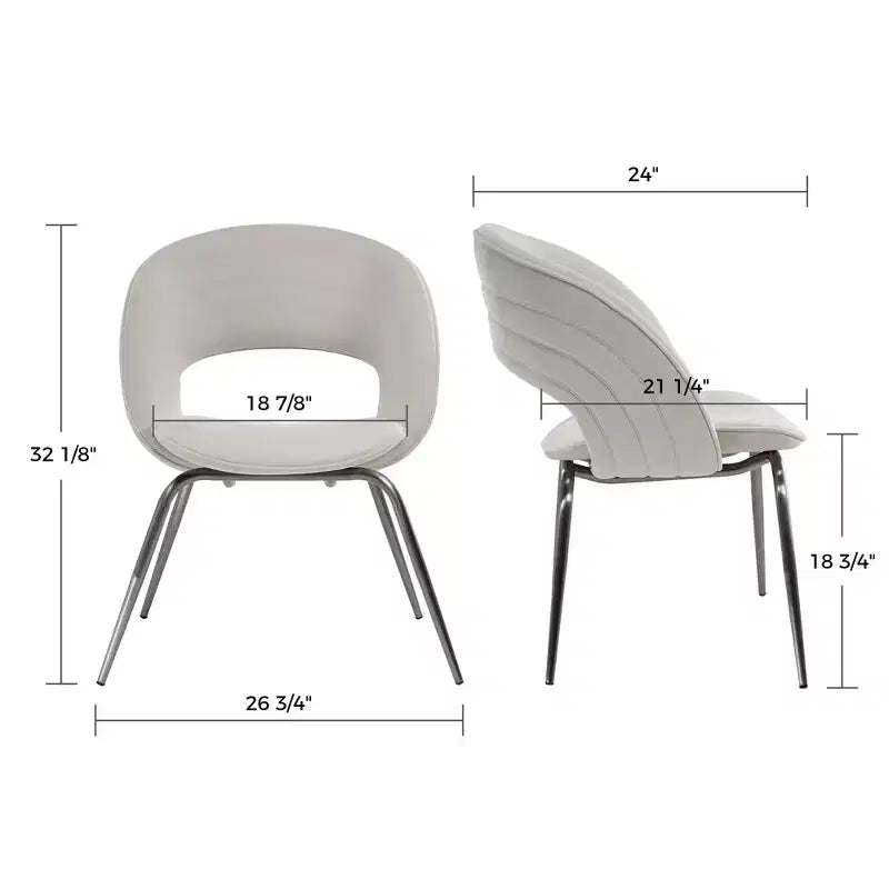 Sedia da pranzo in velluto 1 pz, bianco sporco