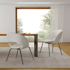 Sedia da pranzo in velluto 1 pz, bianco sporco