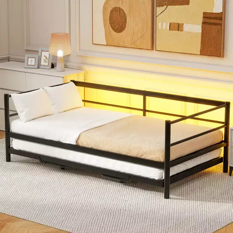 Divano letto matrimoniale in metallo Whisen Morden Design con letto estraibile regolabile