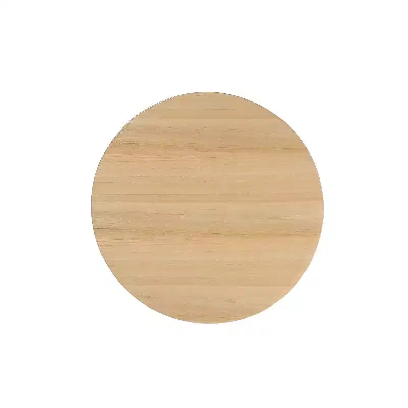 Tavolino rotondo GDFStudio Bridie Mid-Century Modern in legno con gambe a compasso