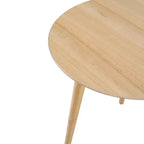 Tavolino rotondo GDFStudio Bridie Mid-Century Modern in legno con gambe a compasso