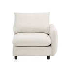 Christopher Knight Home Acker, Set Divano Componibile Moderno a 4 Pezzi con Rivestimento, Bianco