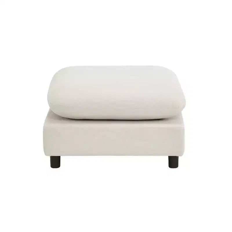 Christopher Knight Home Acker, Set Divano Componibile Moderno a 4 Pezzi con Rivestimento, Bianco