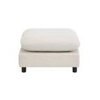 Christopher Knight Home Acker, Set Divano Componibile Moderno a 4 Pezzi con Rivestimento, Bianco