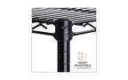 Alera Kit di Scaffalature a Filo a 6 Ripiani Certificato NSF, 48l x 18p x 72a, Nero