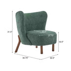 Poltrona Club Imbottita Contemporanea Terrell in Legno di Betulla Christopher Knight Home