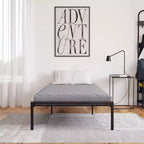 DHP Value 6 Materasso trapuntato con imbottitura in poliestere per letto a castello, singolo, grigio