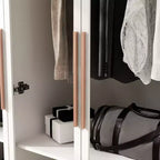 Armadio Hitow Stile Moderno Ante in Vetro Illuminazione Regolabile Integrata