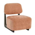 Poltrona Moderna Solara Roundhill Furniture con Struttura in Legno Massello