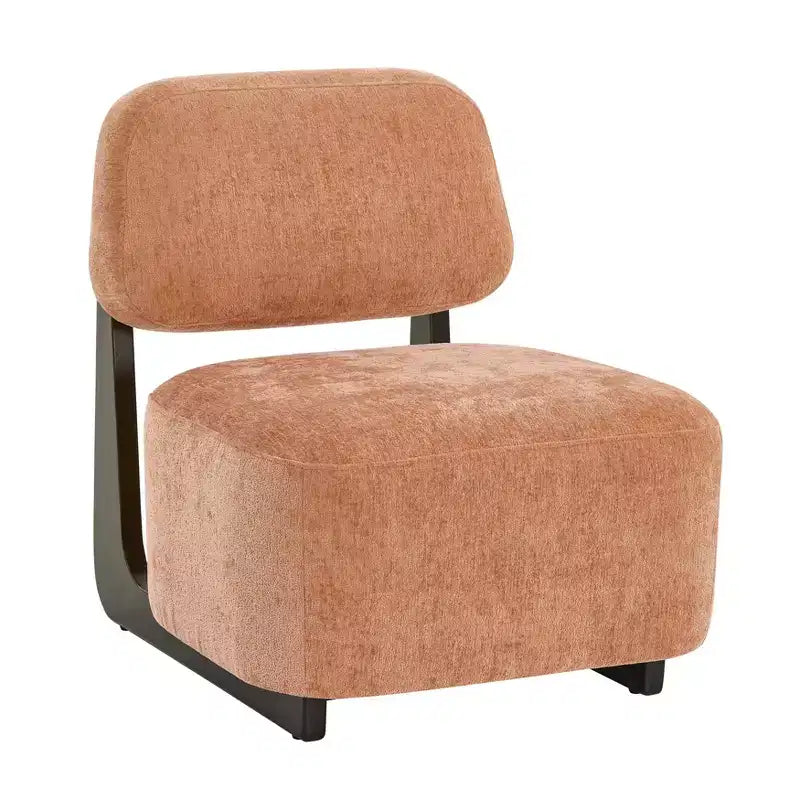 Poltrona Moderna Solara Roundhill Furniture con Struttura in Legno Massello