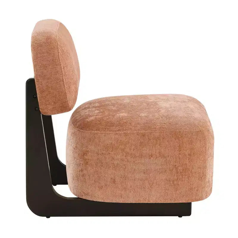 Poltrona Moderna Solara Roundhill Furniture con Struttura in Legno Massello
