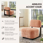 Poltrona Moderna Solara Roundhill Furniture con Struttura in Legno Massello