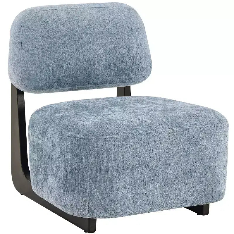 Poltrona Moderna Solara Roundhill Furniture con Struttura in Legno Massello